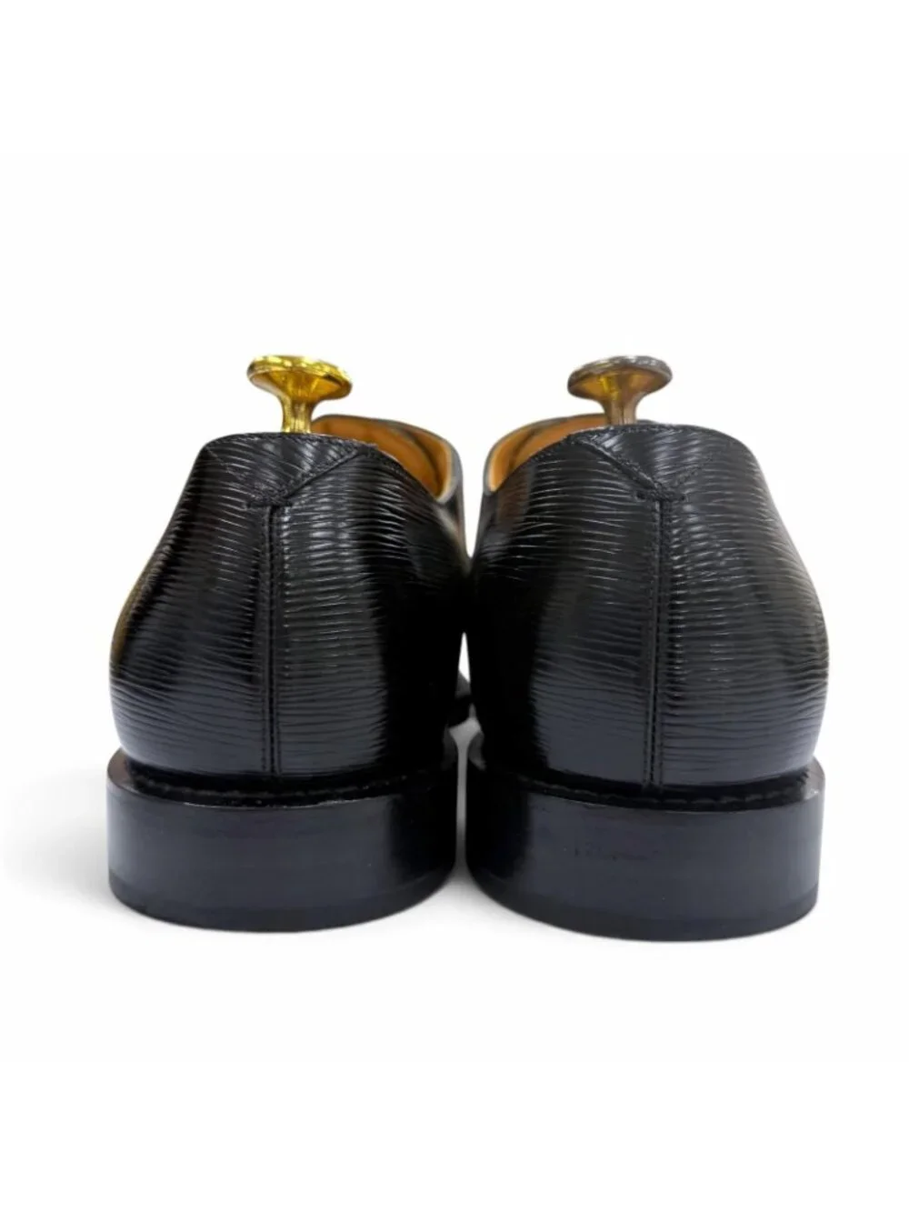 Louis Vuitton Kensington Derby Epi Plain Toe Lace-up Open Lacing Leather Shoes